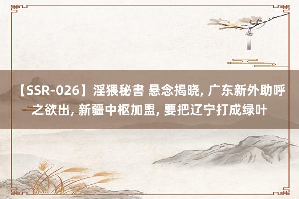 【SSR-026】淫猥秘書 悬念揭晓， 广东新外助呼之欲出， 新疆中枢加盟， 要把辽宁打成绿叶