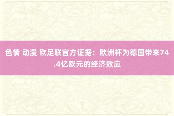 色情 动漫 欧足联官方证据：欧洲杯为德国带来74.4亿欧元的经济效应