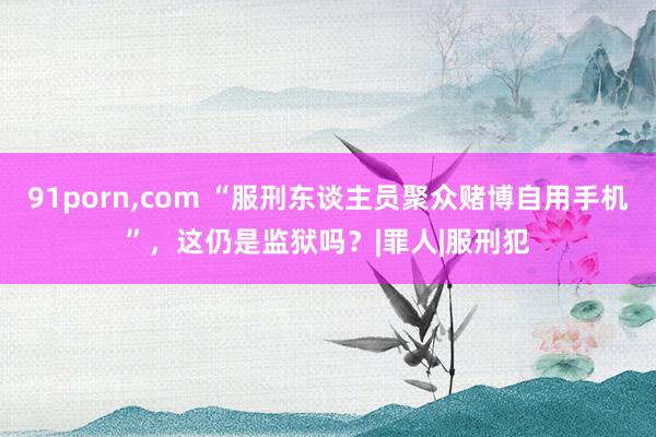 91porn，com “服刑东谈主员聚众赌博自用手机”，这仍是监狱吗？|罪人|服刑犯
