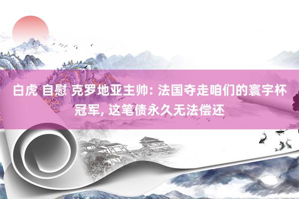 白虎 自慰 克罗地亚主帅: 法国夺走咱们的寰宇杯冠军， 这笔债永久无法偿还