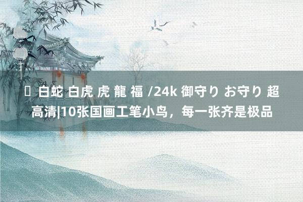 ✨白蛇 白虎 虎 龍 福 /24k 御守り お守り 超高清|10张国画工笔小鸟，每一张齐是极品
